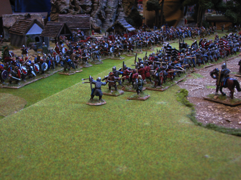 More 1066 with Normans (nearest camera) and Saxons about to have at one another